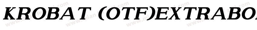 krobat (OTF)ExtraBol字体转换